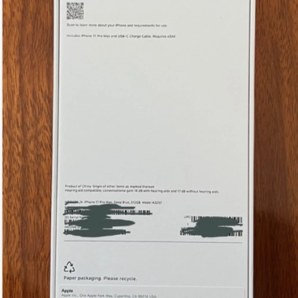 Apple Smartphone in Deep Blue